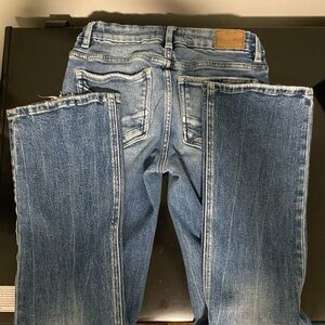 BKE Women's Blue Straight Leg Jeans